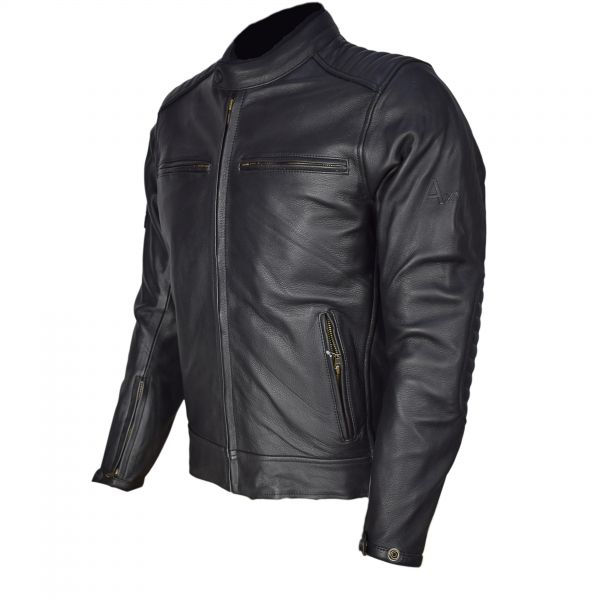 Axxus Arcun Lederjacke schwarz 01