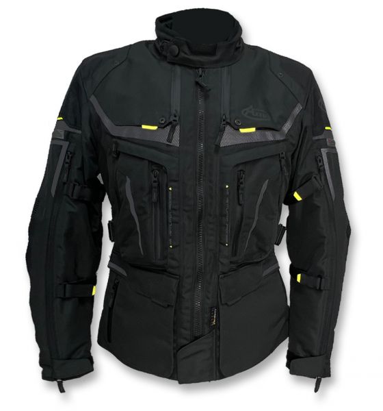 Axxus Explorer Textiljacke Schwarz / Gelb